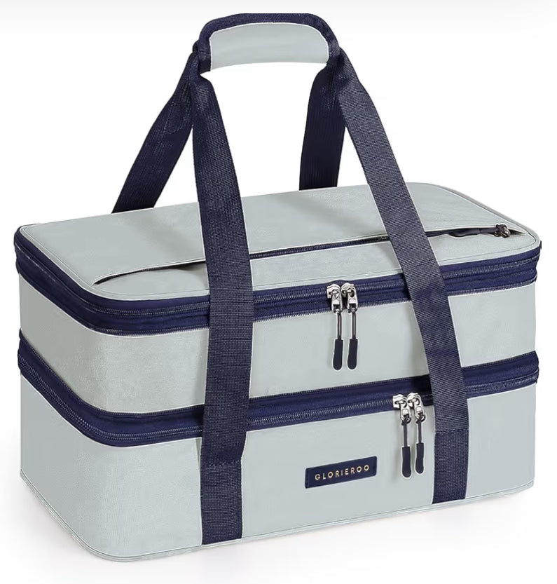 Personalized Double Decker Insulated Casserole Carrier