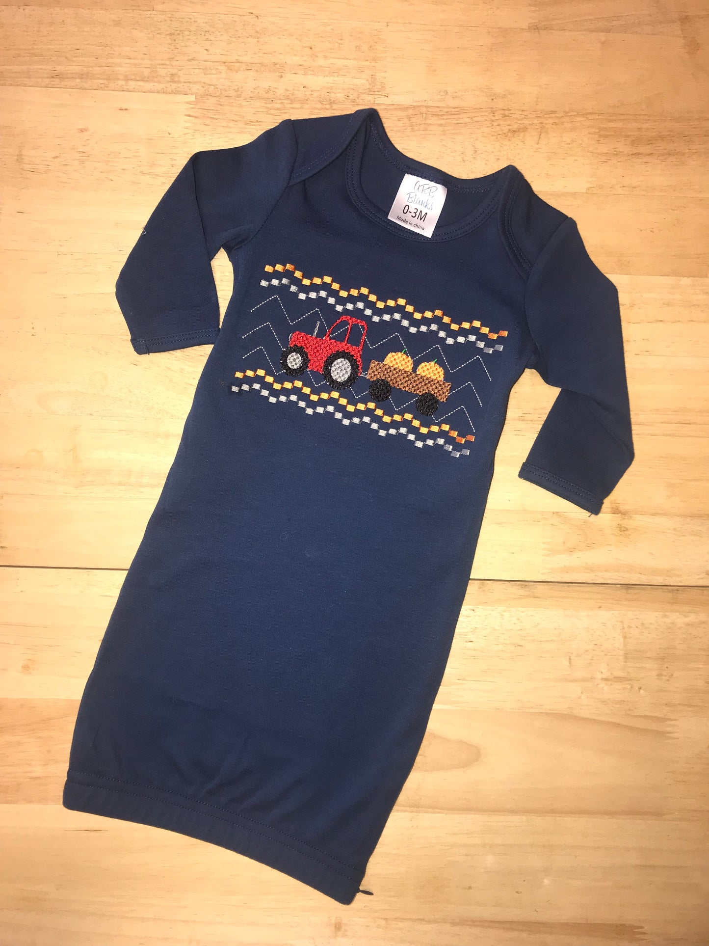 Custom Name Applique Baby Gown