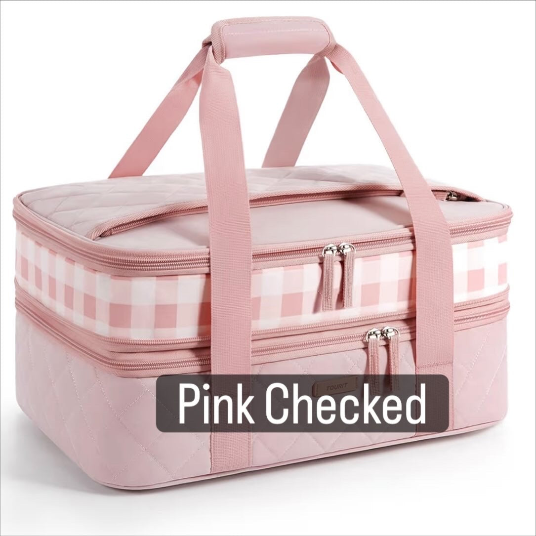 Personalized Double Decker Insulated Casserole Carrier